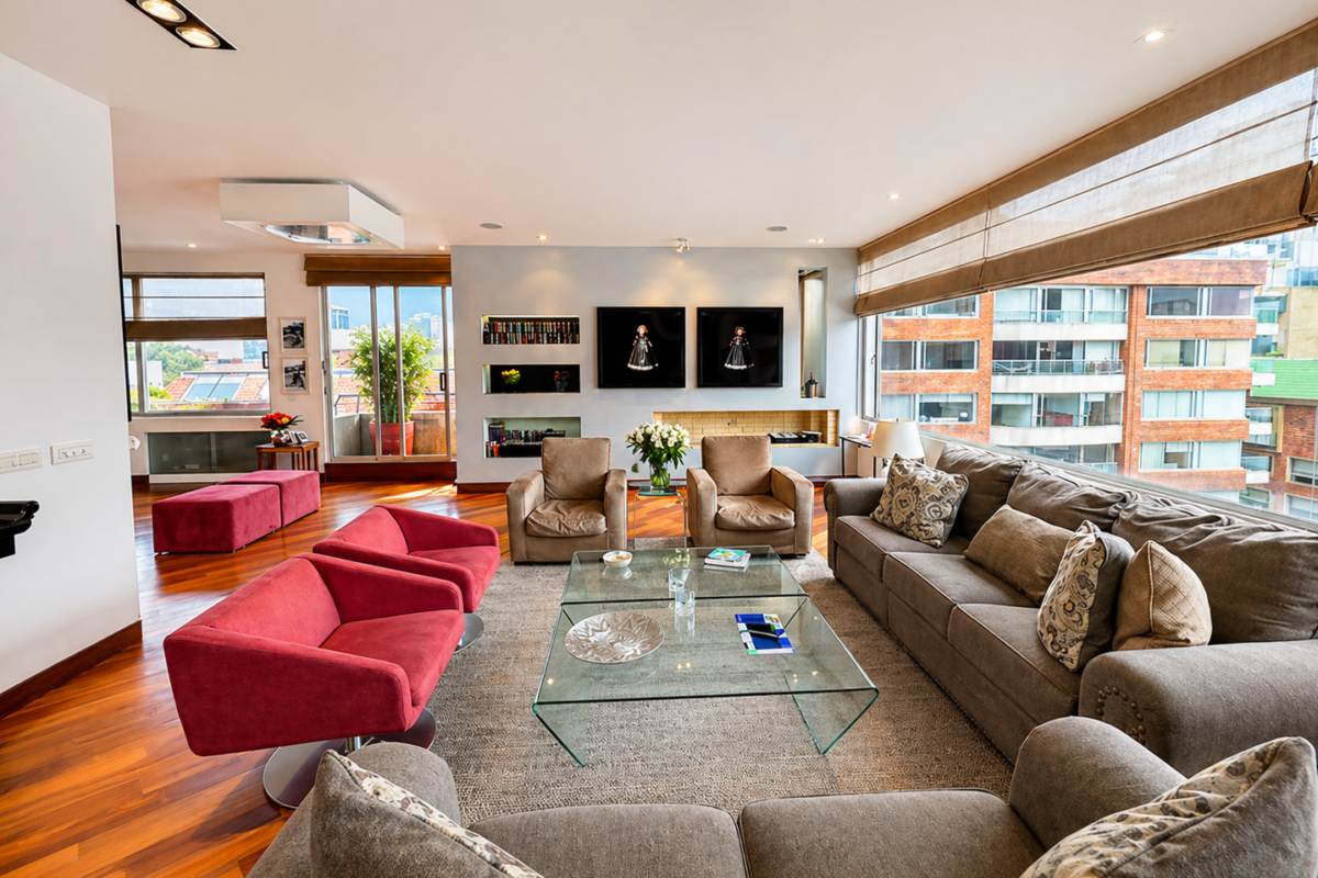 Penthouse dúplex en Chicó Reservado a pasos del Parque de la 93 DP-007 - foto 2